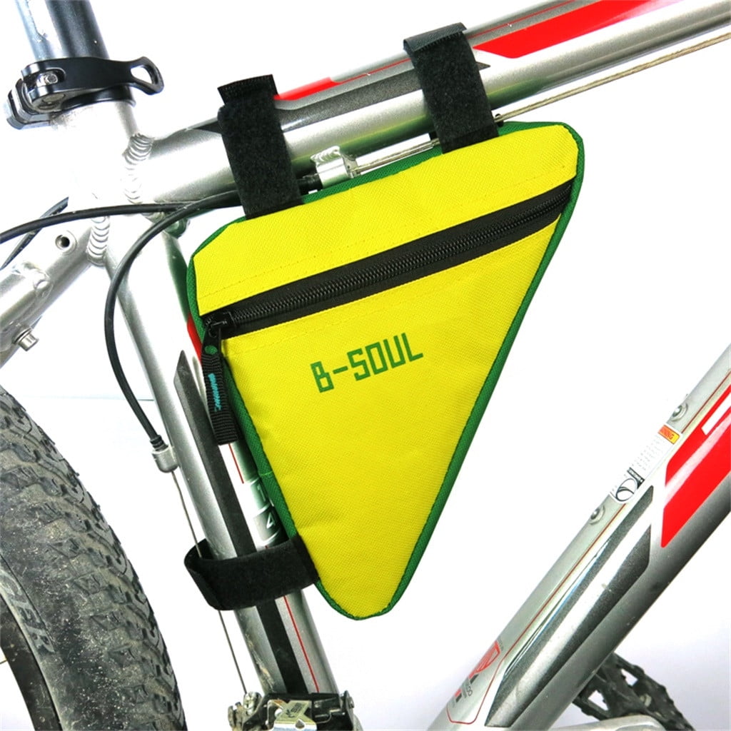 Bicycle Front Frame Bag Cycling Bike Tube Pouch Holder Saddle Panniers Deluxe