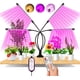 thumbnail image 1 of Lámpara para plantas, 80 LED, luz de crecimiento de 360°, iluminación hortícola con 4 cabezales, luz de crecimiento de plantas de espectro completo con temporizador automático - Encendido/apagado 4/8/, 1 of 5