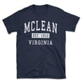 thumbnail image 1 of Mclean Virginia Classic Established Men's Cotton T-Shirt, 1 of 1