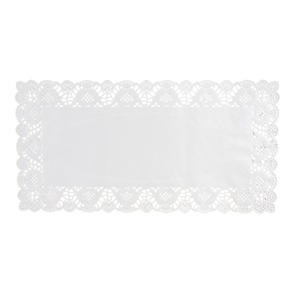 White Rectangular Lace Doilies, 15-1/2-Inch, 20-Count - Walmart.com ...