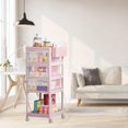 thumbnail image 1 of Transparent Design Multi Drawer Storage Mobile Organizer Rolling Storage Cart For Supplies In White With Ample Storage Space, 1 of 8