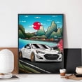 thumbnail image 5 of Póster de coches deportivos de fama mundial GTR R33R34 Jdm, papel Kraft para club, bar, póster vintage, arte de pared, pintura, dormitorio, estudio, pegatinas, 5 of 5