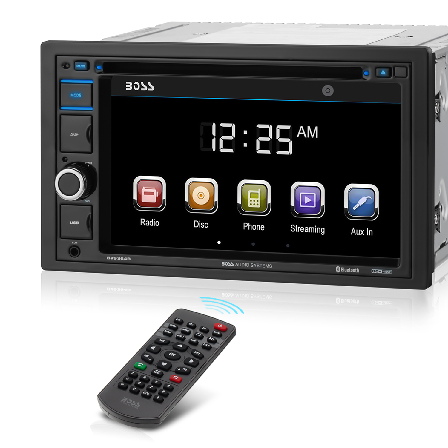Boss Audio Systems BV9364B Car Stereo System – 6.2 inch Double Din,  Touchscreen LCD, Bluetooth Audio and Calling Head Unit, Aux-in, USB, SD, CD  Player, AM/FM Radio Receiver, Hook up to Amplifier