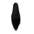 thumbnail image 1 of Qarigey Peluca mate de , chal largo para mujer, medio gancho colorido, seda de alta temperatura, Clip de alambre sintético para Cosplay Cuidado del cabello Negro, 1 of 6