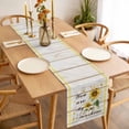 thumbnail image 3 of Sunflower Table Runner - 72 Inch Long Vintage Botanical Cotton and Linen Blended Dress Scarves Farmhouse Table Runner for Kitchen Dining, Coffee Table, 13" x 72", 3 of 8