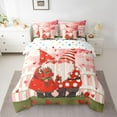 thumbnail image 2 of Manfei Cute Cartoon Gnome 7-Piece Twin Bedding Sets,Valentine Rose Bedding Comforter Set,Red Heart Print Sheet Sets For Girl,Luxury Bedroom Decor Reversible, 2 of 8