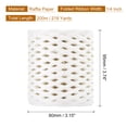 thumbnail image 2 of Uxcell Raffia Paper Craft Ribbon, 1/4 Inch 218 Yards Raffia String Packing Paper Twine, White, 2 of 6