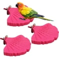 thumbnail image 1 of 3 Pcs Perchoir Perchoir en Résine Bec d'Oiseau Pierre de Broyage Forme de Feuille Support de Perchoir Accessoires de Cage à Griffer pour Cockatiels Conures Perruches Inséparables, 1 of 5