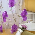 thumbnail image 2 of Cheap Luxury Voile Net Curtains Slot Top Plain Floral for Door Screen Windows, 2 of 4