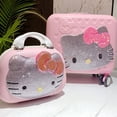 thumbnail image 5 of 2025 Estuche de cosméticos de viaje de dibujos animados, Maleta Original de Hello Kitty, gran capacidad, multifuncional, Simple con cerradura, lindos regalos hechos a mano, 5 of 5