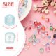 thumbnail image 2 of Uxcell 500 Pcs Perlas de cubo de cristal, 7mm de vidrio transparente facetado, cuentas espaciadoras para manualidades de joyería DIY para pulseras, aretes y collares, azul claro, 2 of 6