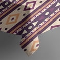 thumbnail image 5 of Teal Triangular and Diamond Shaped Geometric Boho Square Tablecloth,Waterproof Square Table Cover,Wipeable Spillproof Washable Table Cover for Home Kitchen Party Decor 52"x52"(132x132cm), 5 of 6