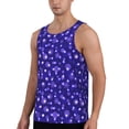 thumbnail image 2 of KLL Beautiful Purple Snowflakes Print Men's Muscle Gym Workout Stringer Tank Tops Bodybuilding Fitness T-Shirts Tank Tops Men-XX-Large, 2 of 7