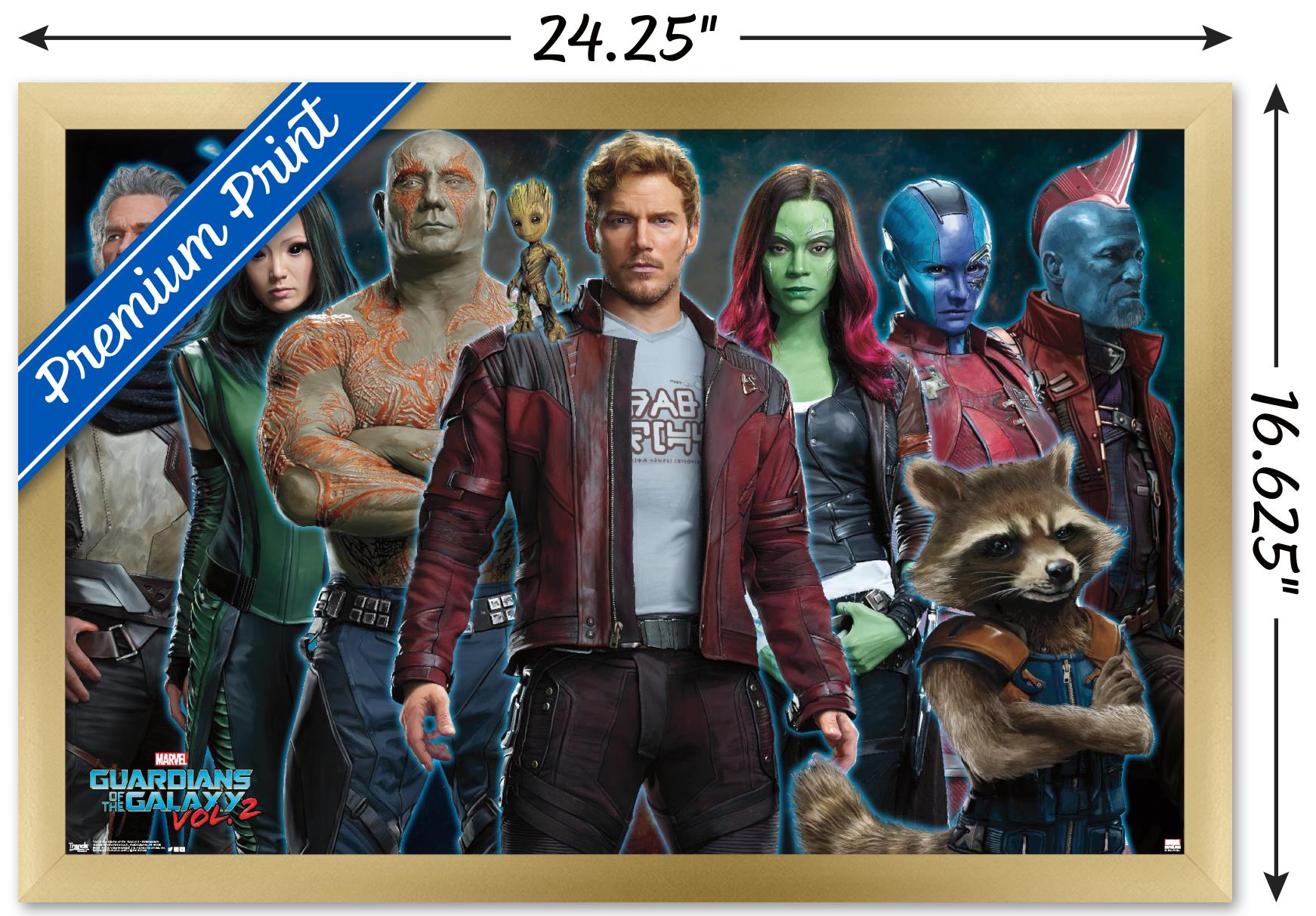 Marvel Cinematic Universe - Guardians of the Galaxy 2 - Intimidation Wall Poster, 14.725" x 22.375", Framed