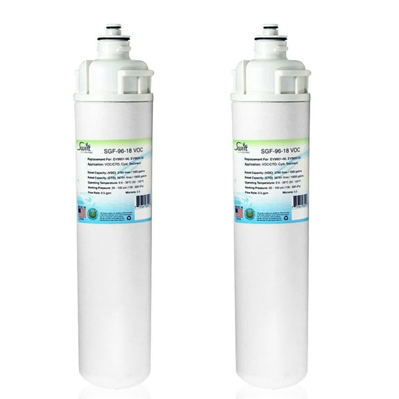 Swift Green Filters SGF-96-18 VOC Compatible Commercial Water Filter for EV9601-00, EV9600-00, Made in USA (Pack of 2)