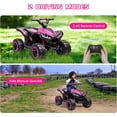 thumbnail image 2 of Royalbelle VTT Électrique 12 V, Quatre Roues avec Musique, Lumières DEL, Démarrage en Douceur, Port USB, Pneus à Bande de Roulement et Modes de Vitesse Réglables – Idéal pour Garçons et Filles, Rose, 2 of 7
