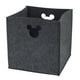 thumbnail image 1 of Papelera Disney de fieltro troquelado gris con diseño de Mickey Mouse, 25 x 25 x 25 cm, 1 of 3