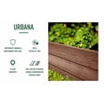 thumbnail image 5 of Vita Urbana 48"L x 48"W x 11"H Vinyl Raised Garden Bed, Espresso Brown, VT17500, 5 of 8