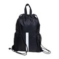 thumbnail image 2 of Mochila con cordón y compartimento para zapatos, bolso de viaje sencillo, mochila informal para el día a día. Negro, 2 of 9