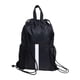 thumbnail image 2 of Mochila con cordón y compartimento para zapatos, bolso de viaje sencillo, mochila informal para el día a día. Negro, 2 of 9