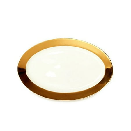 CRU by Darbie Angell Monaco 24kt Gold Oval Platter
