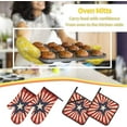 thumbnail image 2 of Oven Mitts and Pot Holders Sets of 4, American Stripes Star Kitchen Gloves for Cooking Baking Patriotic Hot Pads BBQ Potholders, 2 of 6