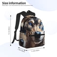 thumbnail image 2 of Fotbe Vintage Blue Floral Wolf Mochila Ligera Casual para Laptop para Hombres y Mujeres, Mochila Impermeable de Uso Diario, Mochila para Universidad, 2 of 6