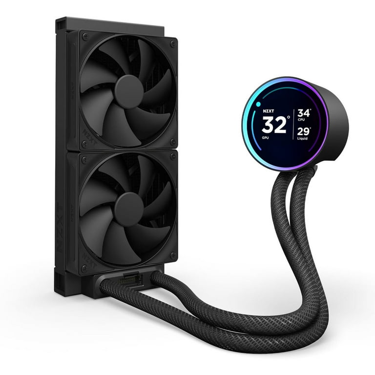 NZXT KRAKEN ELITE 240 ブラック NZXT Kraken Elite 240mm All-in-One Liquid CPU Cooler with LCD