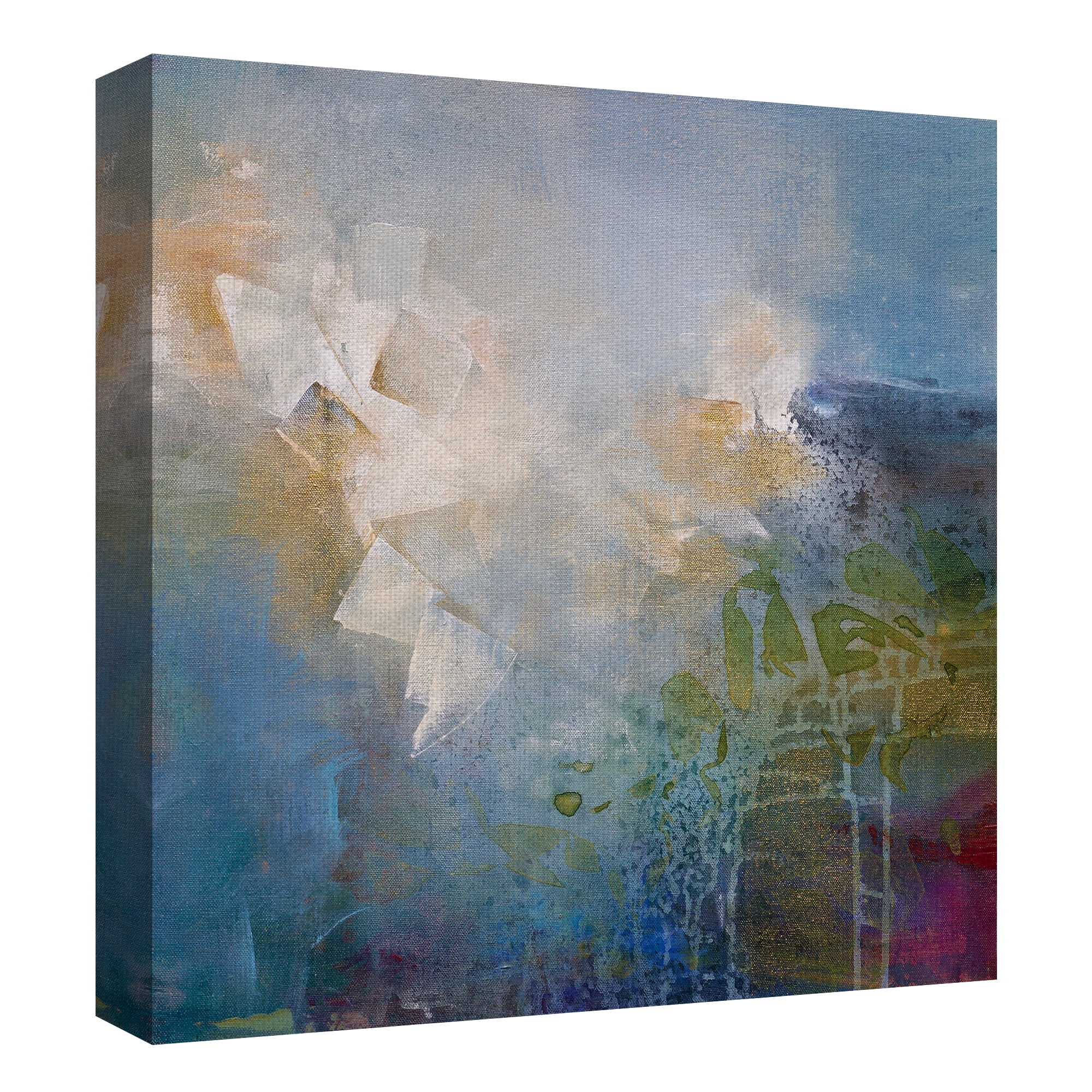 Masterpiece Art Gallery Segments Abstract By Karen Hale Canvas Art Print 35" x 35"