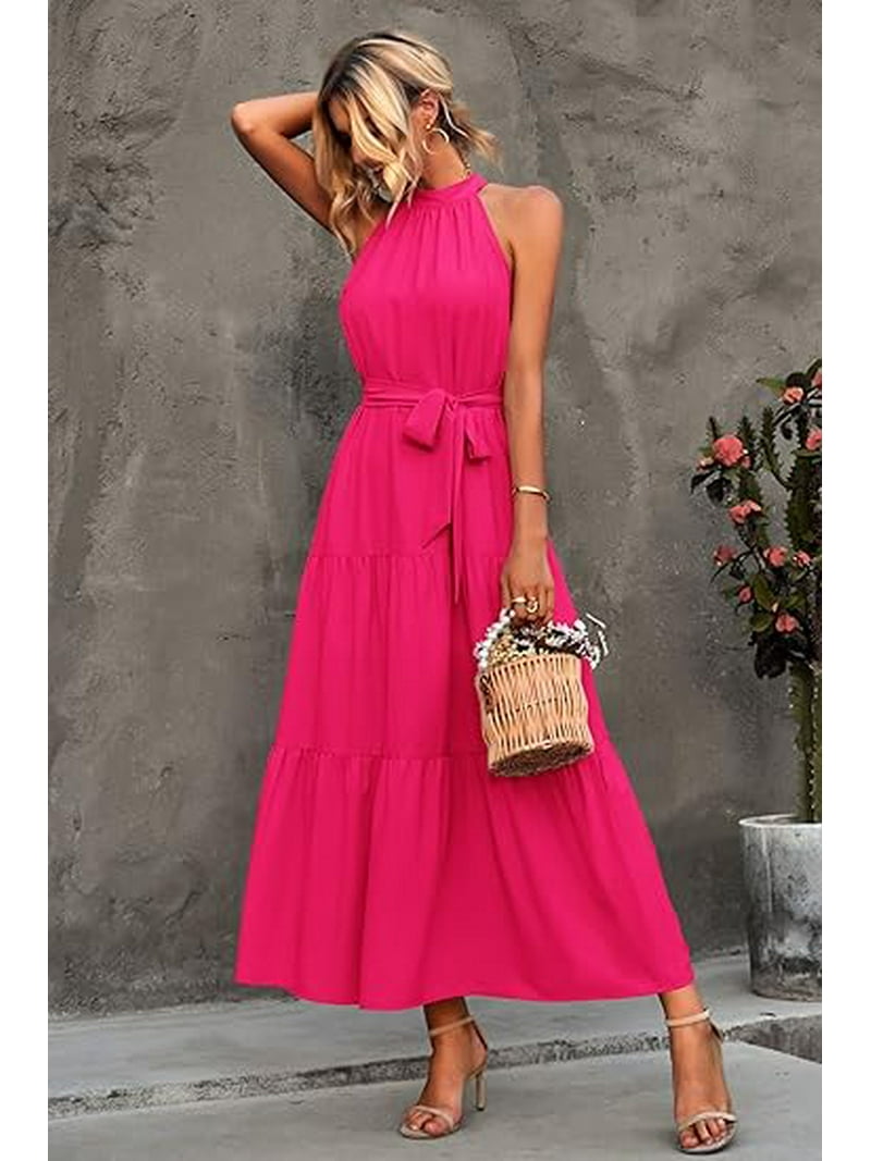 ladies plain dresses Womens Casual Cotton Linen Midi Dresses Crewneck White Dress Plain Lace  Half Sleeve Loose Flowy Shift Dress at Amazon Women's Clothing store