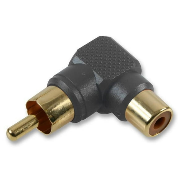 PRO SIGNAL - Phono Adaptor, 90 Degree, Gold, Black