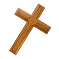 thumbnail image 5 of POPETPOP Solid Wood Cross Wall Decor for Home with Natural Beige Grain Pattern and Easy Installation, 5 of 8