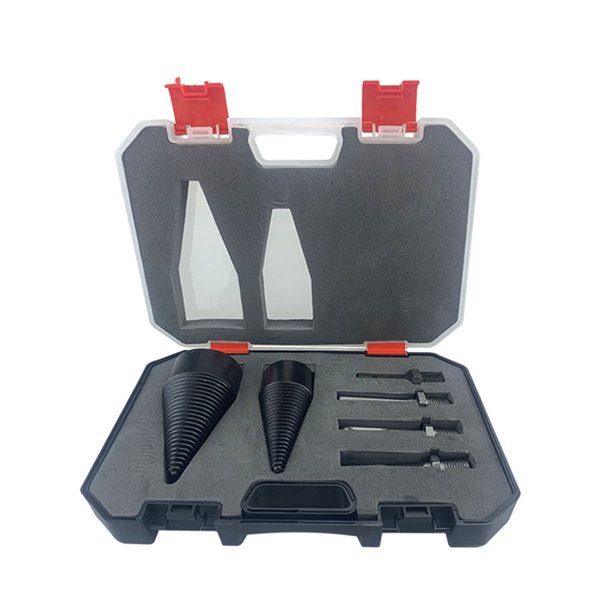 Juego de 6 Brocas para Cortar Leña, Vástago Hexagonal y Cuadrado de 32/42 mm, de Acero Al Carbono, para Cortar Madera, Herramientas para Trabajar la Madera.