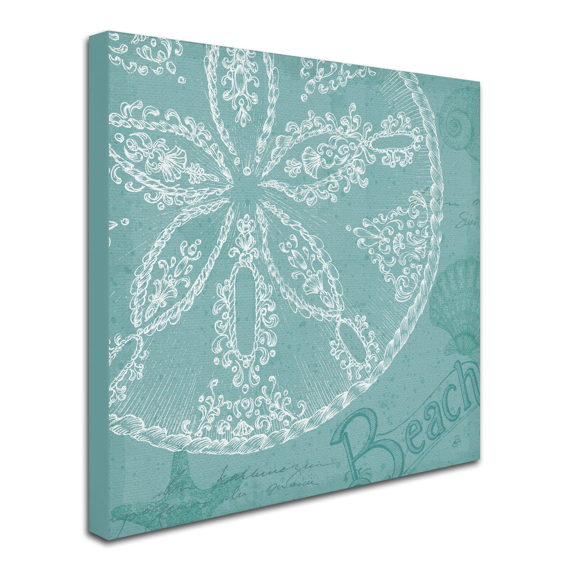 Trademark Fine Art "Aqua Treasure II" Canvas Art by Daphne Brissonnet