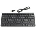 thumbnail image 1 of Wired Mini Portable Ultra-Thin Mini Arabic Keyboard USB Interface with 78 Keys for Industrial Silent Business Wired Keyboard Laptop and Desktop PC Computer, 1 of 8