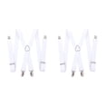thumbnail image 4 of Sonducket Suspender Pantalones Correa con 4 Pinzas Fotografía Casual Adultos Pantalones Brace Belt Clip para 160-195cm Altura Negocios Blanco Blanco 2piezas, 4 of 6