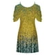thumbnail image 5 of Puntoco Vestido Casual De Mujer Con Cuello Redondo Y Manga Corta Con Hombros Descubiertos, Vestido De Manga Corta Con Cuello Redondo, Amarillo Xxl,Regalos Para Mujer Joven, 5 of 5
