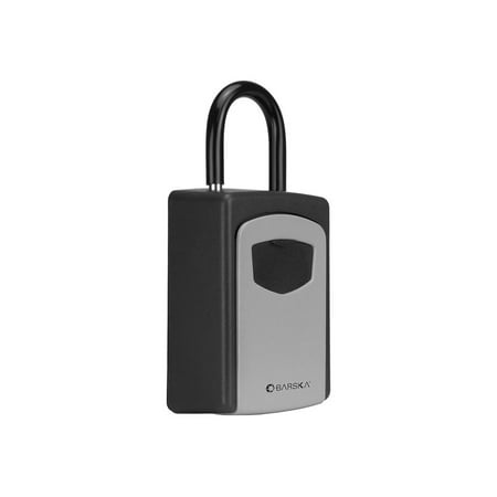 Barska - Combination Key Lock Box with Door Hanger and Wall Mount - Black