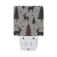 thumbnail image 5 of Yayeee LED Night Light for The Home Plug in With Light Sensors 2 Pack, Christmas Plaid Forest, 5 of 6
