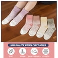 thumbnail image 7 of COOPLUS Womens Fuzzy Socks Warm Fluffy Winter Slipper Sleep Comfy Socks for Women 5 Pairs, 7 of 7