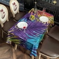 thumbnail image 2 of Colorful Tropical Leaf Pattern Rectangle Tablecloth 60"x102",Waterproof Polyester Rectangle Table Cloth, Wipeable Spillproof Polyester Tablecloth for Dining, Camping, Indoor and Outdoor, 2 of 6