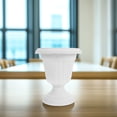 thumbnail image 4 of YOSADIER White Pedestal Planter Large Urn Planter Inspired by Roman Architecture for Outdoor Or Indoor Use, 4 of 8