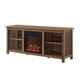 thumbnail image 5 of Walker Edison Mission Electric Fireplace TV Stand for TVs up to 65”, Rustic Oak, 5 of 10