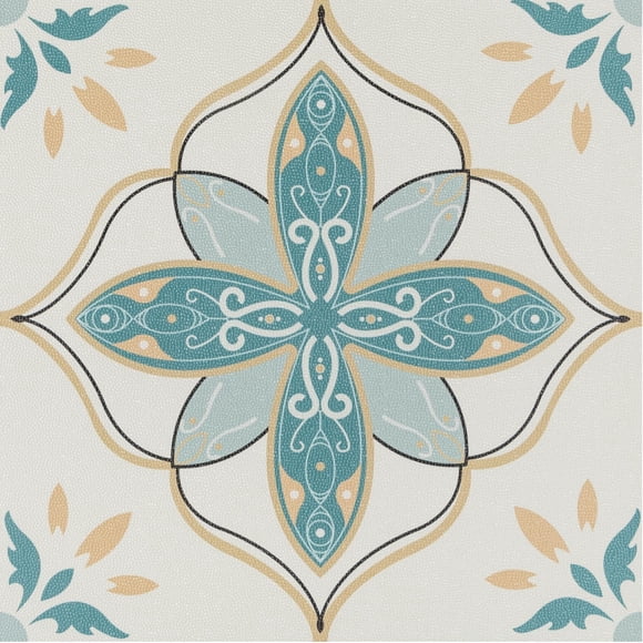 Vinilo RomDeco para pisos, despegable y pegado, color verde, 30 x 30 cm, paquete de 20