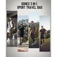 thumbnail image 5 of Gonex 130L Travel Duffel Bag for Men, 3 in 1 Extra Large Gym Bag Backpack with Shoes Compartment for Weekender Sports Workout, 5 of 9