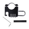 thumbnail image 1 of Candado de combinación de 3 dígitos Candados antirrobo para casco de manillar de motocicleta (negro) Tmvgtek Accesorios para bicicletas, 1 of 9