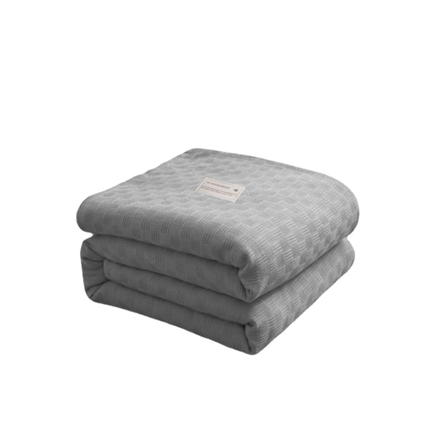 Manta de Cama de Tirado Suave Manta de Cama de Algodón, Manta Caliente de Algodón Doble, Manta de Cama Ligera, Manta Transpirable, Suave Y Cómoda, Apto para Todas las Estaciones