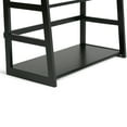 thumbnail image 5 of Acadian 63 inch x 30 inch Solid Wood Transitional Ladder Shelf Bookcase in Black, 5 of 9