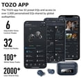 thumbnail image 6 of TOZO NC9 Hybrid Active Noise Cancelling Wireless Earbuds, 6 Mics ENC Clear Call, 60H Play, IPX8 Waterproof, Stereo Bass, APP-32EQ, LED Display, Bluetooth Wireless Headphones, Blue, 6 of 10