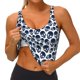 thumbnail image 3 of Fotbe black Skull white Sujetador Deportivo Largo sin Aros para Mujer con Almohadillas y Soporte Medio, Transpirable y Absorbente, Camiseta Tipo Chaleco o Tank Top-Small, 3 of 8